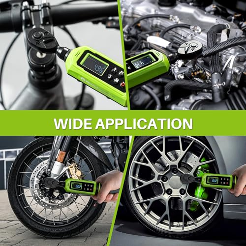 Digital Torque Wrench 1/4" Drive-4-266In.Lb for Bike Motorcycle | Electric Torque Wrench(0.45-30N.m),Vibration Buzzer LED Indicator,±2% Accuracy 5 Units for Precision Parts Engine DIY - size: 1/4" 4-266 In.Lb