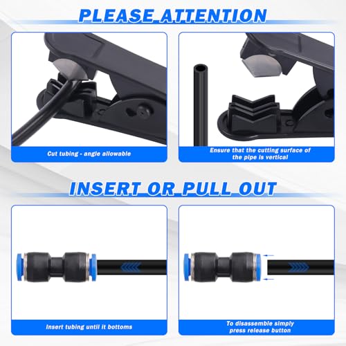 78 PCS Air Line Quick Connect Fittings 1/8" 1/4" 5/16" 3/8" 1/2" Quick Connect Air Hose Fittings Push Lock Fittings Quick Release Pneumatic Kit for Air Compressor Pneumatic System - size: 78PCS