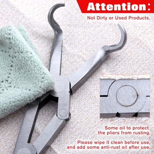 Extra Long Nose Hose Grip Pliers 13" Spark Plug Pliers Long Reach XL Pivot Ring Nose Plier Hose Removal Plier with Serrated Jaw Spark Plug Boot Puller for Hard to Reach Narrow Spaces,Large - style: Large Ring Nose