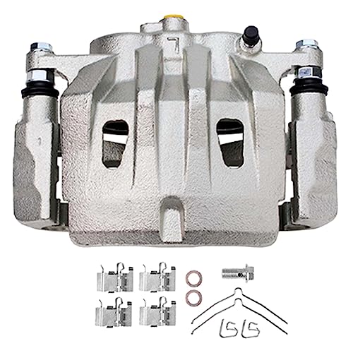Detroit Axle - AWD Wheel Bearing Hubs Brake Calipers for Toyota | Highlander [3.5L], Front Steering Knuckles Hubs Disc Brake Calipers w/Brackets 2008 2009 2010 2011 Replacement - 4pc Set - size: 4BU50509/Kit