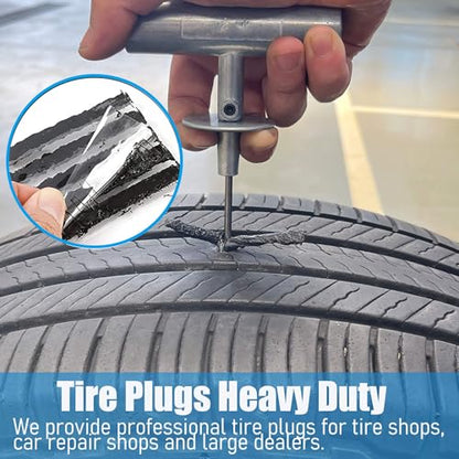 Tire Plugs Heavy Duty (4", 150pcs).Tire Repair Strings for Puncture Repair are Suitable for Tubeless Tires Car, Light Truck, Motorcycle, ATV, UTV. etc.…