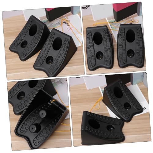 4pcs Heavy Duty Wheel Chock Set for Cars Trailers RVs Non-Slip Tire Support Blocks Sturdy Rubber Tire Stoppers for Travel and Parking