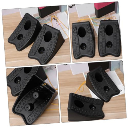 4pcs Heavy Duty Wheel Chock Set for Cars Trailers RVs Non-Slip Tire Support Blocks Sturdy Rubber Tire Stoppers for Travel and Parking