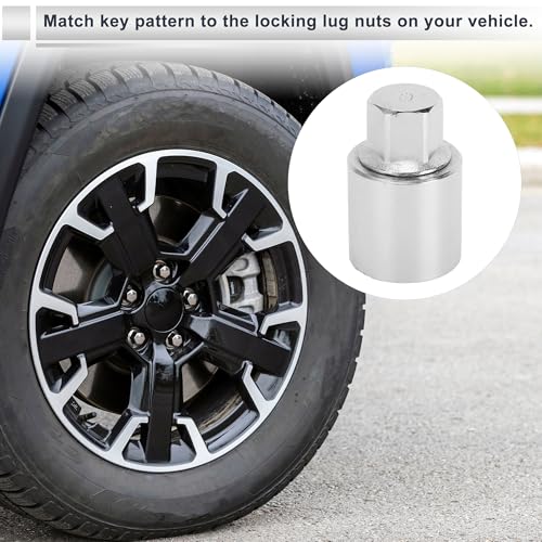 Vehicle Wheel Lock Lugnut for Jeep Compass #805 Anti-theft Screw Nut Removal Key Socket 1pc