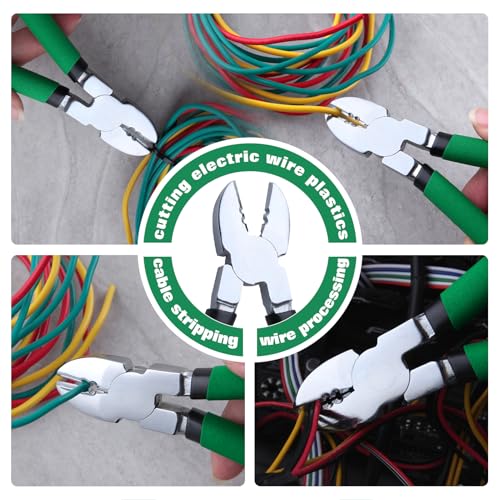 6Inch Diagonal Cutting Pliers Wire Cutters with Wire Stripping Holes Wire Stripper Wire Nippers Flush Cutters Cable Cutters Side Cutters Wire Snips for Cutting Floral Wires Electric Wires - style: Diagonal Pliers with Wire Stripping Holes