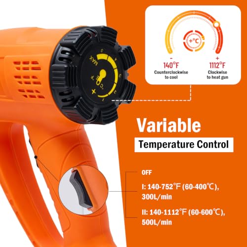 460PCS Waterproof Solder Seal Wire Connectors & 3:1 Heat Shrink Tubing with 1800W Heat Gun Kit 122℉~1202℉ Variable Temp 1.5S Fast Heating Overheat Protection for Auto Marine & Wiring Repair 10-26 AWG - size: 460pcs