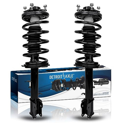 Detroit Axle - 2 Front Struts for 2001-2012 Ford Escape Mazda Tribute | 2005-2011 Mercury Mariner Complete Struts with Coil Springs 2006 2007 2008 2009 2010 Replacement Ready Strut Shock Assembly - size: 171593_171594/PAIR
