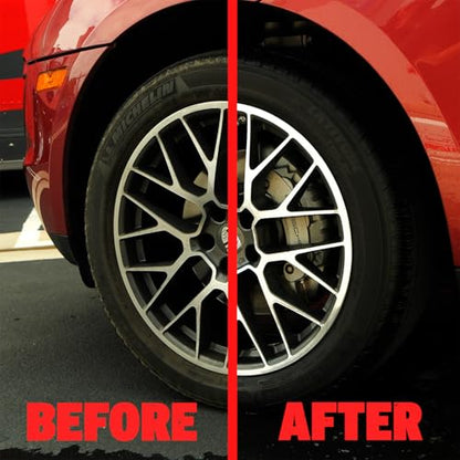 Mothers Polished Aluminum Wheel Cleaner, 24 oz. (06024) | Safely Cleans Uncoated Polished Aluminum & Anodized Wheels, Removes Brake Dust, Grease, Dirt & Grime, Easy Spray-On, Hose-Off - size: 24 Fl Oz (Pack of 1)