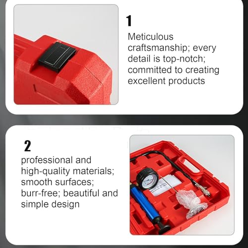 Pressure Tester for Coolant System Quick Test Vacuum Refill | Leak Tester Vacuum Coolant Fill Kit for Vehicle Truck RV Water Tank Engine Hydraulic