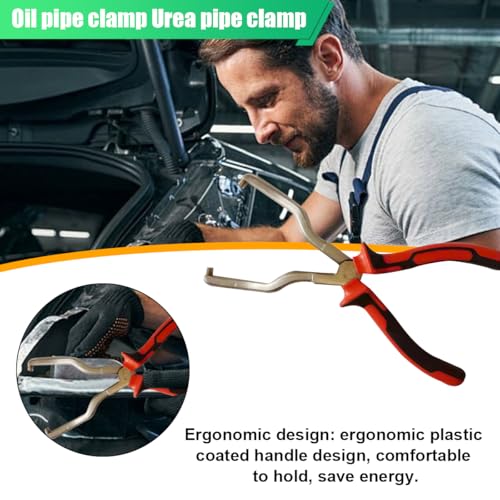 ZIMISI Fuel Line Plier, Quick Disconnect Release Removal Tool, Petrol Hose Clamp Clip Pliers, Fuel Line Disconnect Tool, Car Pipe Clip Repair Tool, Automotive Tools for Most Cars (Red/Black/White) - color: Red/Black/White