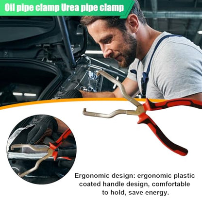 ZIMISI Fuel Line Plier, Quick Disconnect Release Removal Tool, Petrol Hose Clamp Clip Pliers, Fuel Line Disconnect Tool, Car Pipe Clip Repair Tool, Automotive Tools for Most Cars (Red/Black/White) - color: Red/Black/White