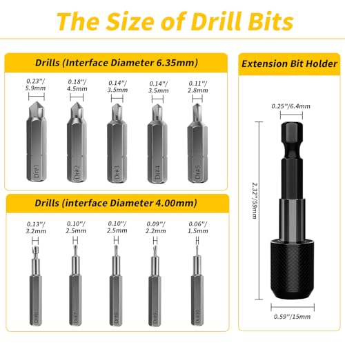 33PCS Screw Extractor Kit, Upgraded Easy Out Broken Bolt & Stripped Screw Remover Set, HSS Drill Bits with 2 Magnetic Extension Bit Holder & Storage Case