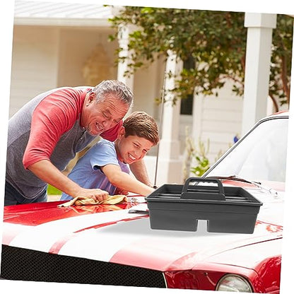 Uonlytech Portable Hand-held Cleaning Tool Organizer for Home Sturdy Storage Box with Handle for Cleaning Supplies and Car Repair Tools for Kitchen Bathroom and Pantry Organization