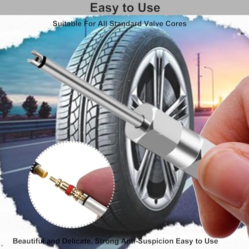 Magnetic Valve Core Removal Tool,Schrader Valve Stem Removal Tools Stem Puller, Great Stainless Steel Tire Valves Tool for Schrader Cores (4 Inch Length) - size: Schrader 1 PACK