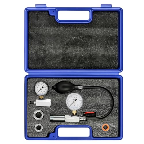 MEASUREMAN Low Pressure Gas and Water Test Kit: Gas Line Pressure Test Kit, Gas/Water, 0 to 5 psi - size: 2.5" 0-5psi & 2" 0-160psi