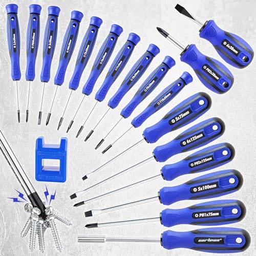 CARTMAN 59-in-1 Precision Screwdriver Tool Set Magnetic Repair Storage Box | Precision screwdriver set with magnetizer for computers, office tools, small machinery, electronics, and micro screw repairs. - style: 59 Piece