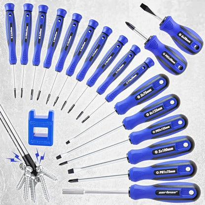 CARTMAN 59-in-1 Precision Screwdriver Tool Set Magnetic Repair Storage Box | Precision screwdriver set with magnetizer for computers, office tools, small machinery, electronics, and micro screw repairs. - style: 59 Piece