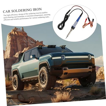 1set Car Soldering Iron Kit Clips Dc Electric Welding Tool for Automotive Repairs and Projects Easy to Use Efficient Heating Design