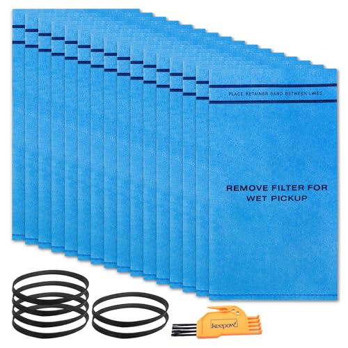 KEEPOW 16 Pack Wet Dry Vac Filter Compatible with Stinger HD2050–Washable & Reusable 2.5 to 5 Gallon Replacement Filter for Wet Dry Vacuum - size: 16 Pack
