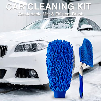 27Pcs Car Detailing Kit, Car Detailing Brush Set, Car Wash Cleaning Kit, Car Detailing Brushes, Professional Car Care Kit for Interior Exterior Wheels, Blue - size: 27