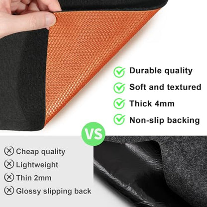 20' x 7'4" Garage Floor Mats - All-Weather Garage Floor Mats for Under Car, Absorbent Oil Spill Mat, Anti-Slip Garage Carpet, Reusable Garage Mats with Waterproof Backing, Garage Car Mat & Floor Rug - size: 7'4" x 20' (Rectangular)