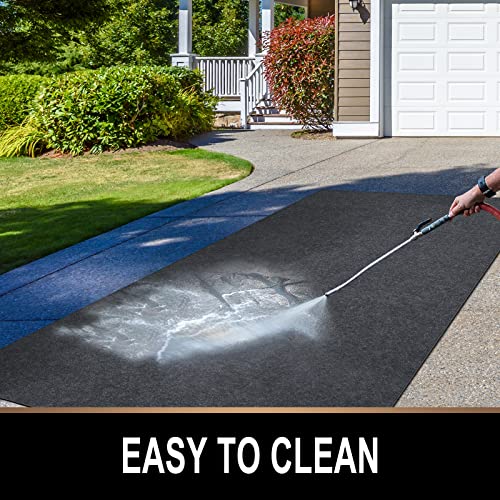TREETONE Oil Spill Mat, 7.4 x 8.4 Feet, Premium Absorbent Oil Pad. Contains Liquids, Protects Garage Floor from Spills, Drips, Splashes and Stains. Washable, Reusable, Waterproof Rubber Parking Mats - size: 7.4 x 8.4 Feet
