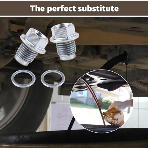 32195AA021 for Subaru Oil Drain Plug Gasket for Forester Crosstrek Ascent | for Subaru Oil Drain Plug 32195AA021 & 803916010 Crush Washer Kit for Subaru 2017-2025 Forester 2016-2025 Crosstrek Ascent