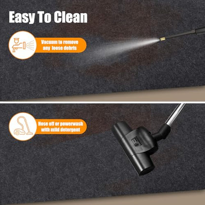 88" x 100" Oil Spill Mat,Premium Absorbent Oil Pad, Reusable, Washable,Waterproof Backing Contains Liquids, No Soak Through,Protects Garage Floor Surface - size: 88" x 100"