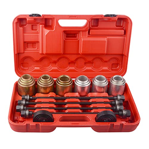 DAYUAN Universal Press Pull Sleeve Remove Install Bushes Bearings Tool Kit | Bearing & Bush Removal Tool Kit, Fits Cars LCV & HGV, Drop Forged Steel, For Bearings Seals Bushes, Universal Fit