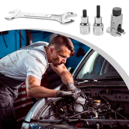 VOSAREA 4pcs Ball Joint Tool Set Tie Rod End Removal Tool and Strut Spreader, Universal Suspension Socket Wrench Kit for Car Repair and Maintenance