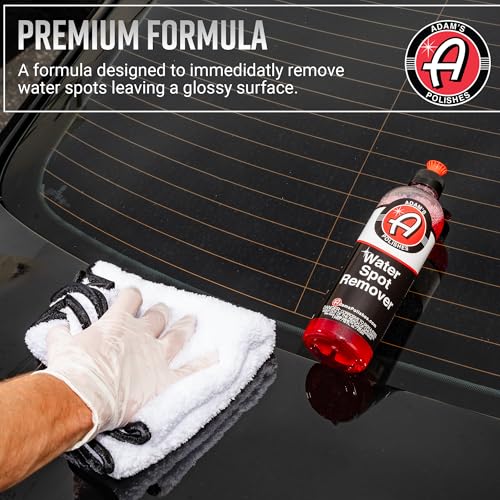 Adam's Water Spot Remover - Hard Water Stain for Glass, Shower Doors, Paint, Windows, Car Detailing, Calcium, Magnesium & Soap Scum Remover - style: Combo Kit