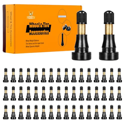 50 Pcs TR600HP Snap-in Tire Valve Stems, High Pressure Heavy Duty Rubber Tubeless Valve Stems Fit 0.453" (11.5mm) Rim Holes for High Performance Vehicles, Heavy Duty Trucks - size: TR600HP