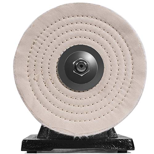 XtremepowerUS 8" Bench Polishing Buffer Machine, 3/4 HP Heavy-Duty Buffer Grinder, Dual Wheel Metal Polisher for Steel, Aluminum, Brass, Chrome, Automotive & Jewelry Polishing - size: 8" Buffer Grinder