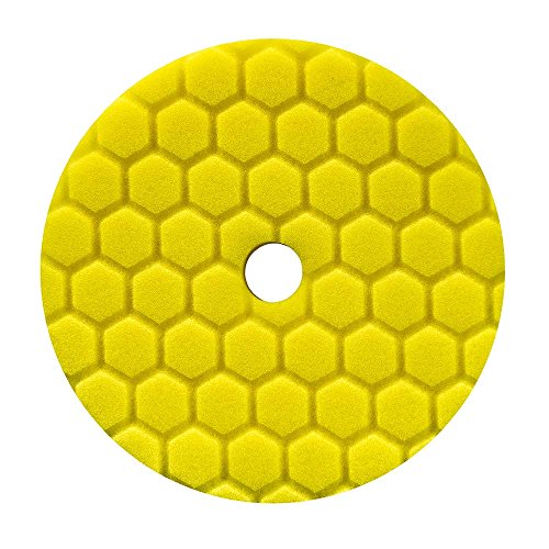 Chemical Guys, Hex-Logic Quantum Heavy Cutting Pad, Yellow, 5.5 in for 5 in | Firm yellow Quantum cutting foam pad levels deep swirls, scratches and oxidation with compounds on polishers - color: Yellow, size: 5.5 inch (Pack of 1)