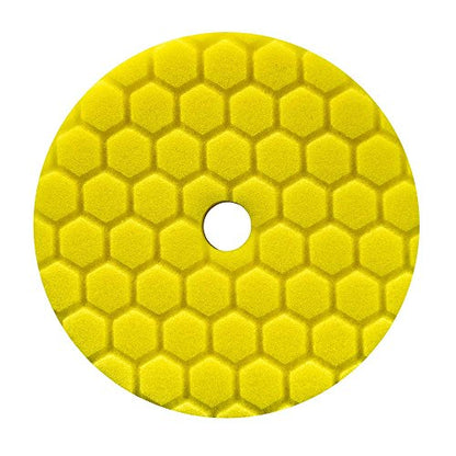 Chemical Guys, Hex-Logic Quantum Heavy Cutting Pad, Yellow, 5.5 in for 5 in | Firm yellow Quantum cutting foam pad levels deep swirls, scratches and oxidation with compounds on polishers - color: Yellow, size: 5.5 inch (Pack of 1)