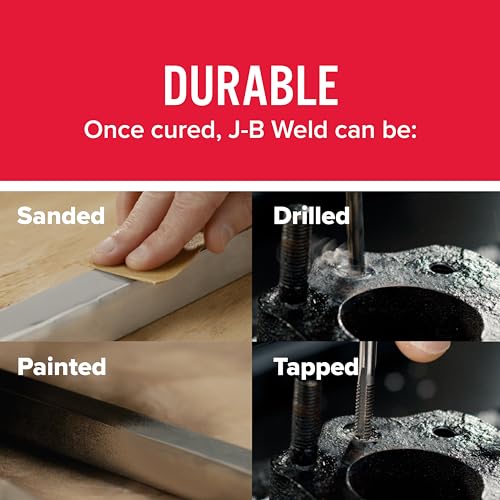 J-B Weld Original Epoxy, Steel Reinforced Epoxy, High Strength - 2 Pack, Dark Grey (8265S-2) - size: 2 oz - 2 pack
