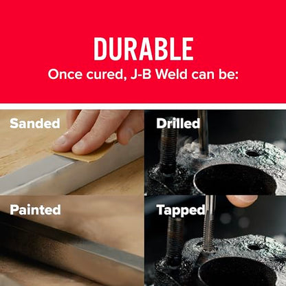 J-B Weld Original Epoxy, Steel Reinforced Epoxy, High Strength - 2 Pack, Dark Grey (8265S-2) - size: 2 oz - 2 pack