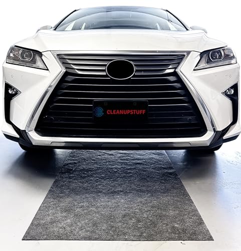 Garage Mat - Absorbent Oil Mat - Premium Automotive Floor Mats for Under Cars - Better Than Oil Drain Pan - Absorbent, Reusable, Oil Spill Protection (36 x 96 in.) (USA Made)