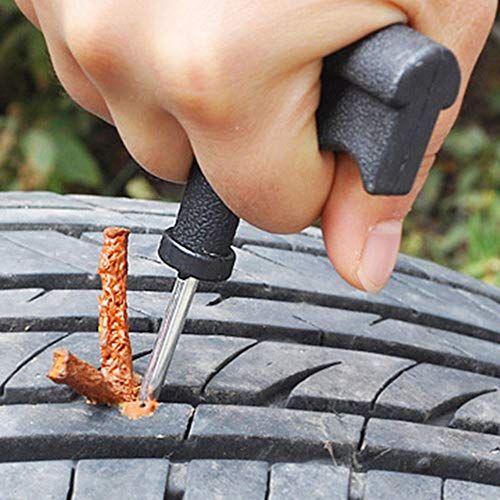 DGZZI Tire Repair Strings Rubber Strip 20PCS Tire Repair Plugs Self Vulcanizing Tire Repair Kit Bacon Strips for Car