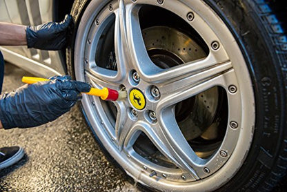 Chemical Guys, Boars Hair Detailing Brush for Wheels, Grilles & Interior | Soft boars-hair bristles gently clean wheels, grilles, emblems and interior surfaces without scratching - size: 10" Long
