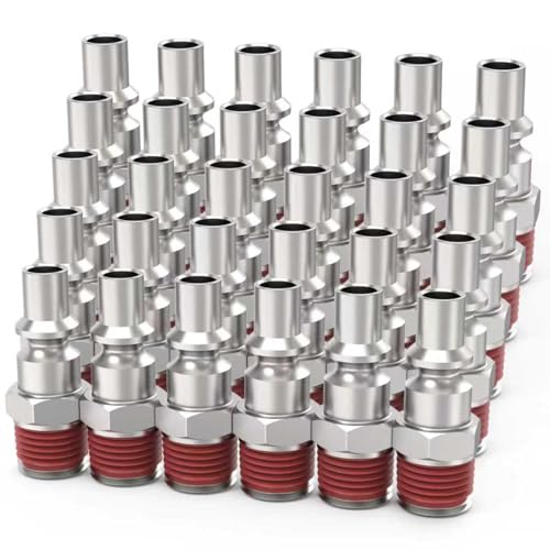ChillWaves A-Style(ARO) Air Plug, 1/4" NPT Male Pneumatic Plugs, Air Compressor Accessories Fittings(30-PACK) - size: 1/4" MNPT, style: PACK OF 30