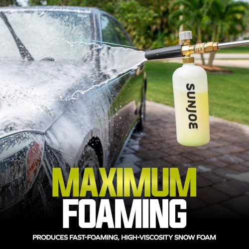Sun Joe SPX-FCS1G Snow-Foam Pressure Washer Car-Wash Soap, 1 Gallon, Pineapple Scent - style: Pineapple Scent - Snow Foam Cleaner