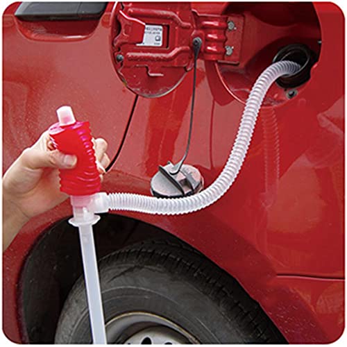 Manual Liquid Transfer Pump – High Flow Hand Operated Siphoning Kit with Flexible Hose for Gas Oil Fuel Water – Effortless Fluid Extraction for Cars Trucks Boats & Home Use