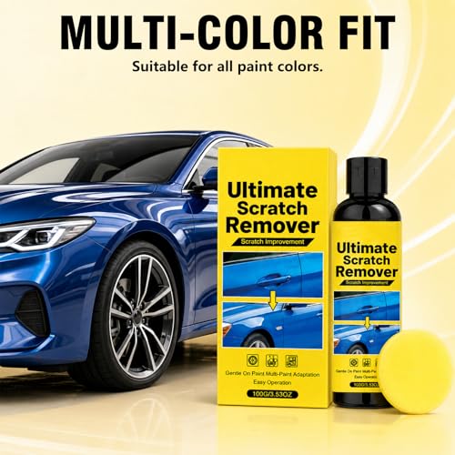 Scratch Remover，Car Scratch Remover Kit,Quick Fix Removal Paste for Deep Scratches,All Paint Colors Polishing Kit（2PCS）