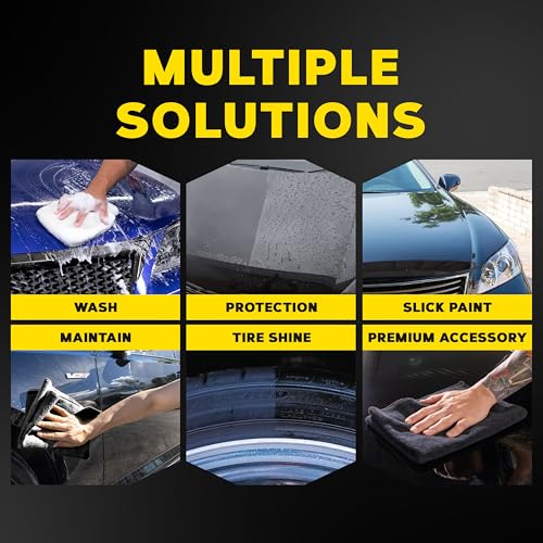 Meguiar’s Hybrid Ceramic Starter Kit - Premium Car Detailing Kit Includes Car Wash and Wax, Car Wax, Spray Detailer, and Tire Shine All with Advanced Hybrid Ceramic Chemistry for Amazing Protection - style: Ceramic Starter Kit
