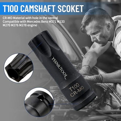 Camshaft Locking Alignment Timing Tool Kit, Compatible with Mercedes Benz M133 M270 M274 M264 Engine, 15pcs Tool kit with Carrying Case,270589016100 270589006100
