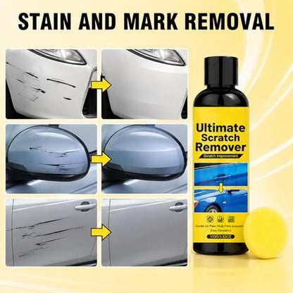 Scratch Remover，Car Scratch Remover Kit,Quick Fix Removal Paste for Deep Scratches,All Paint Colors Polishing Kit（2PCS）