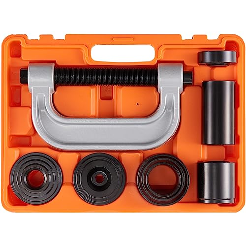 VEVOR Ball Joint Press Kit, 10 pcs Tool Kit, C-Press Ball Joint Remove and Install Tools, for Most 2WD and 4WD Cars, Heavy Duty Ball Joint Repair Kit for Automotive Repairing - style: 10 PCS