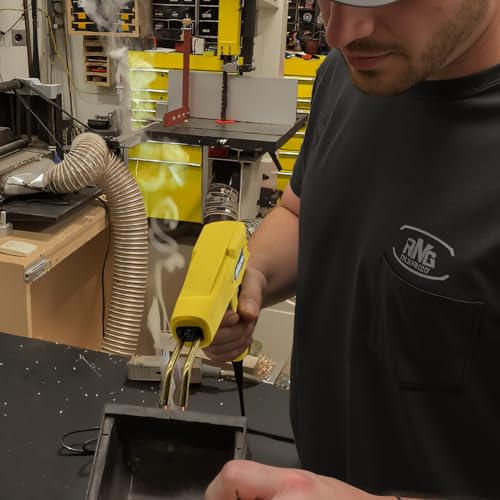 Allturn Plastic Welder, Plastic Welding Kit 3 in 1,Yellow | The M8 Hot Cutting Tip, 38 PCS Welding Rods, 800 PCS Staples, Patent No. D970324 - color: Yellow