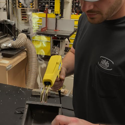 Allturn Plastic Welder, Plastic Welding Kit 3 in 1,Yellow | The M8 Hot Cutting Tip, 38 PCS Welding Rods, 800 PCS Staples, Patent No. D970324 - color: Yellow